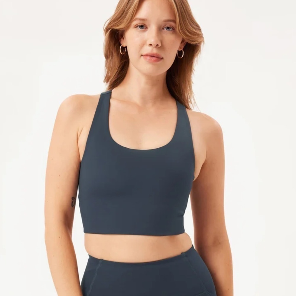 NWT Girlfriend Collective Midnight Paloma Racerback bra size XXS